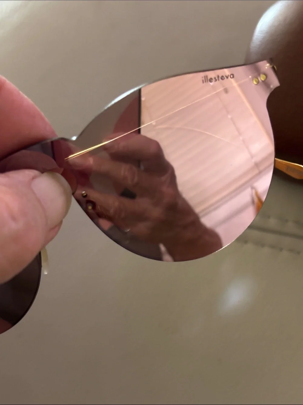 Illesteva Round Leonard Mask Sunglasses